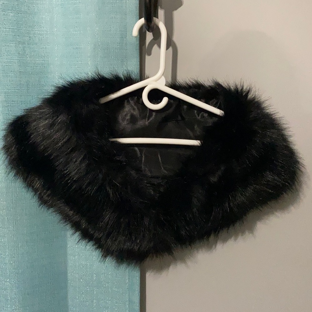 Faux Fur Satchel, Black